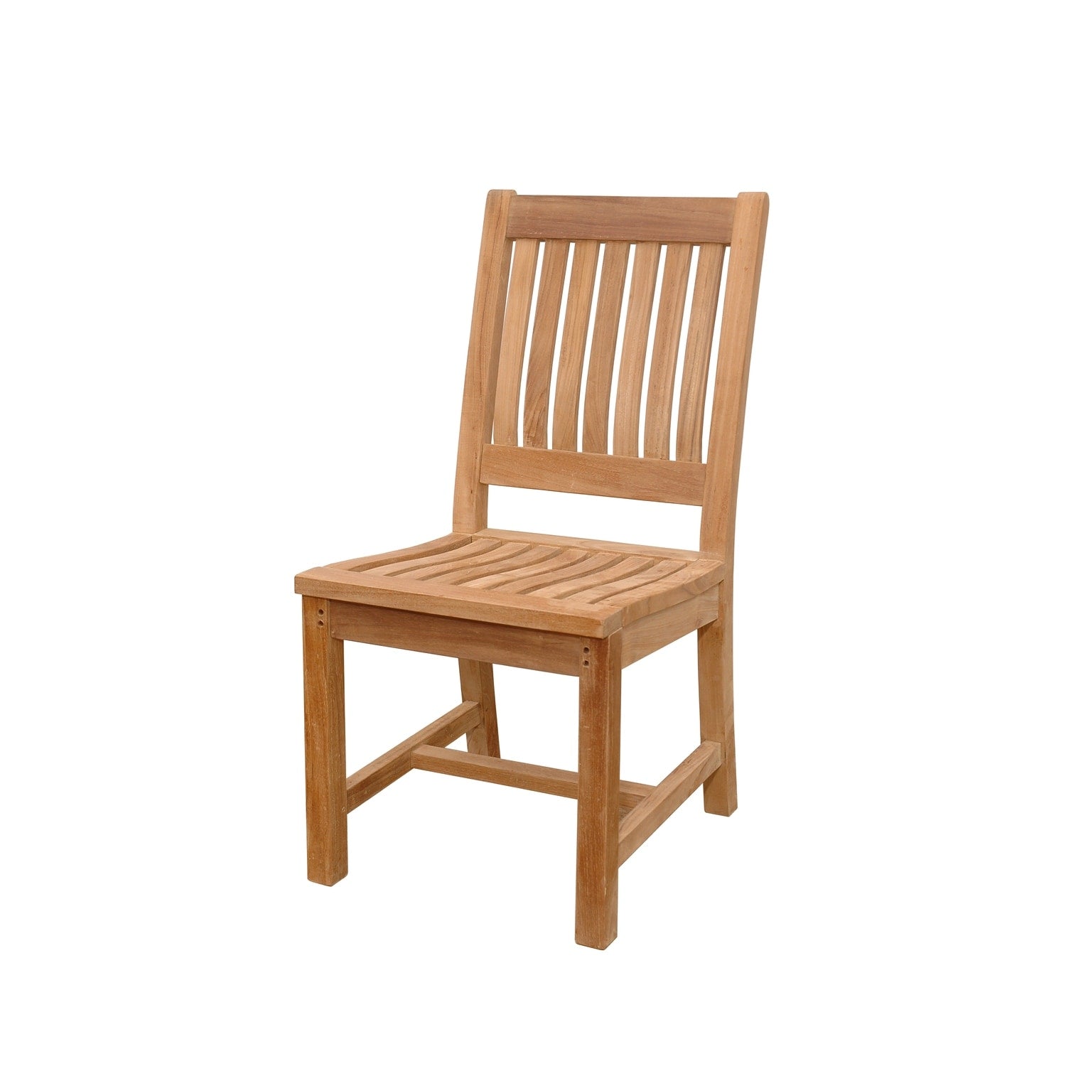 35.5 In.H Clear Finish High Upholstered Back Armless Dining Chair With Wood Seat Material
