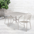 35.5Sq Patio Table Set 2Chairs