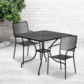 35.5Sq Patio Table Set 2Chairs