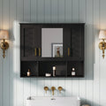 35 2 In 1 Wall Mounted Medicine Cabinet High Definition Mirror With Storage Adjustable Shelves Soft Close Doors