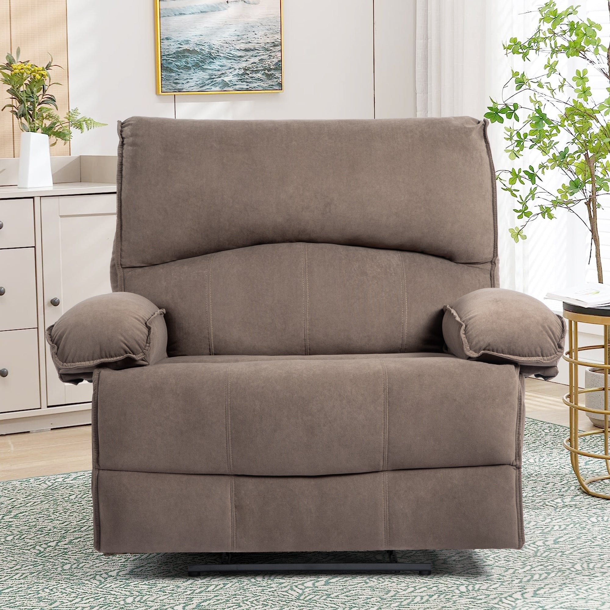 35 Wide Oversized Manual Recliner Chair Sofa