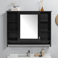 36 Inch Wall Mounted 3 In 1 Bathroom Mirror Cabinet With Adjustable Shelf Soft Close Door High Definition Mirror Towel Bar