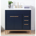 36 Tennant Brand Beatrice Modern Navy Blue Bathroom Vanity