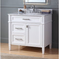 36 Tennant Brand Durand Modern White Bathroom Sink Vanity