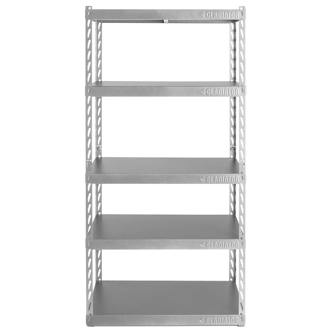 Gladiator Garageworks 36 Wide Ez Connect Rack With Five 18 Deep Shelves