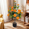36 In Faux Camellia Plant In Pot 2 Pack 26.5