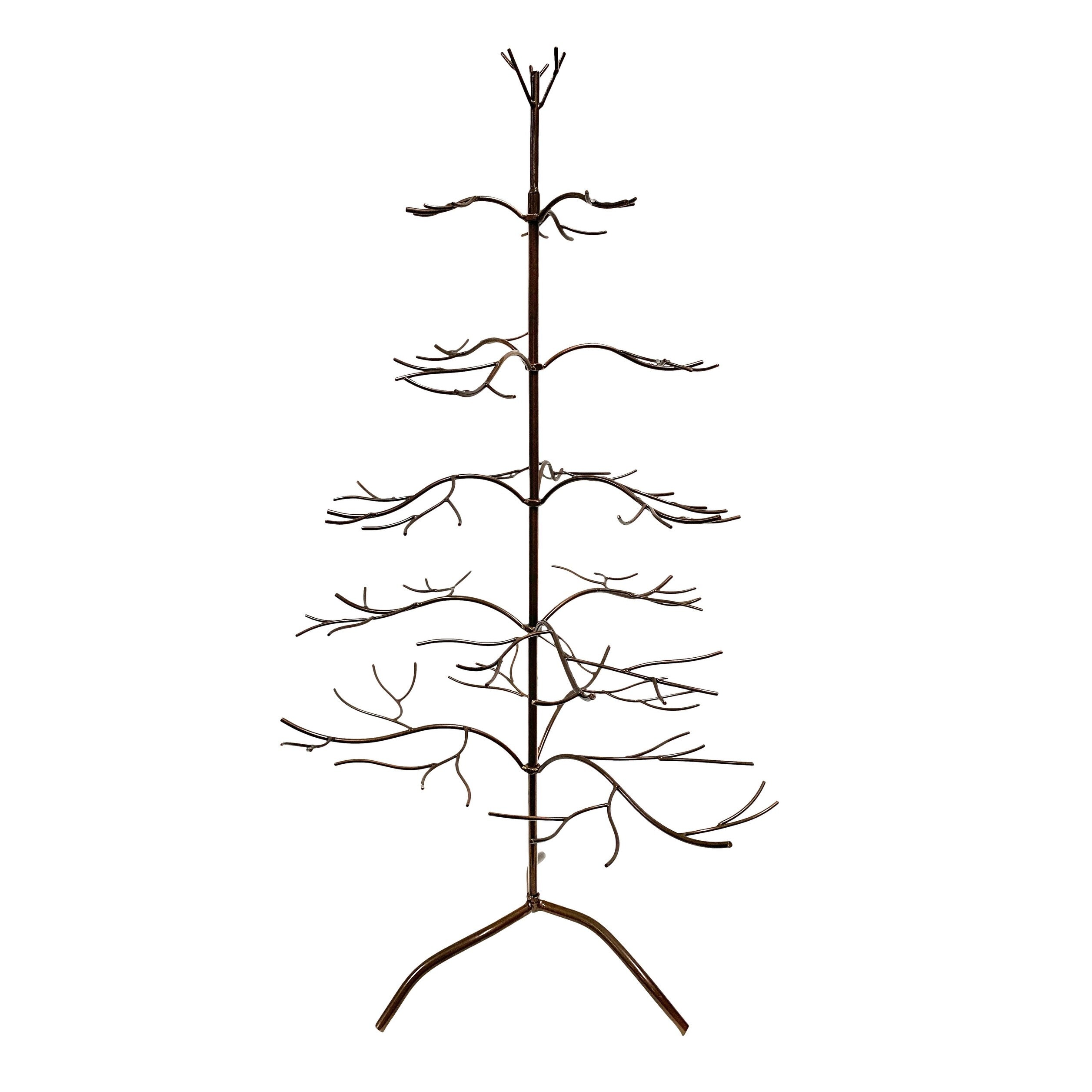 Silver Metal 36 Inch Ornament Tree