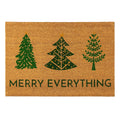 36 In. X 24 In. Merry Everything Christmas Tree Coir Door Mat 36 X 24