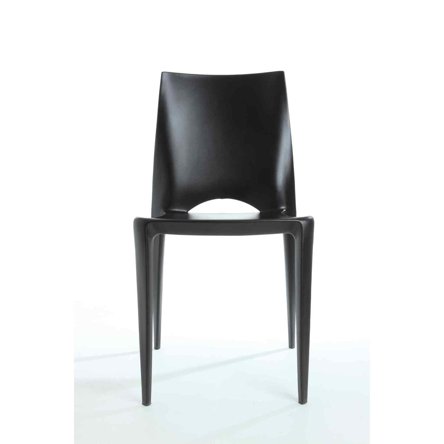 36 In.H Black Finish High Slat Back Armless Dining Chair With Polyester Seat Material