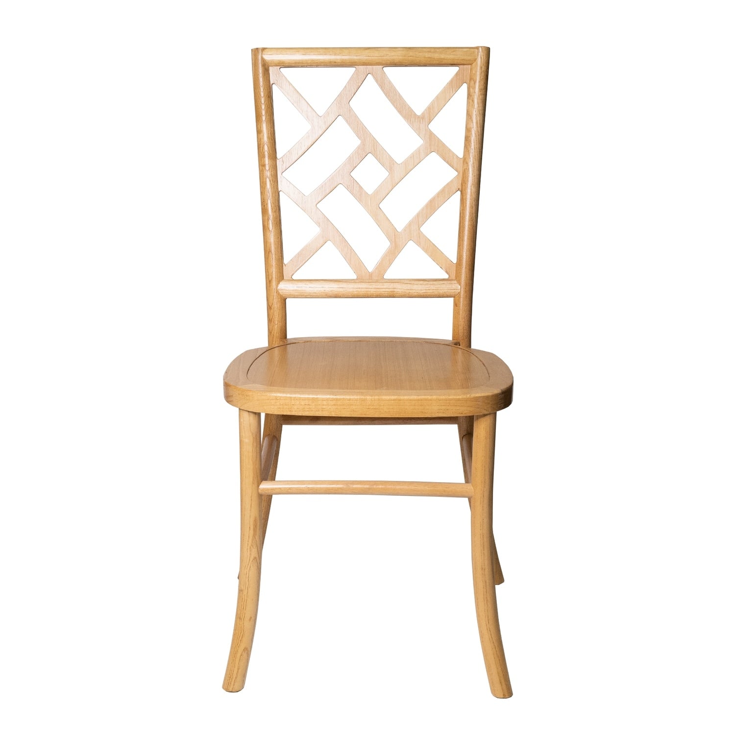 36 In.H Gold Finish High Solid Back Armless Dining Chair With Wood Seat Material