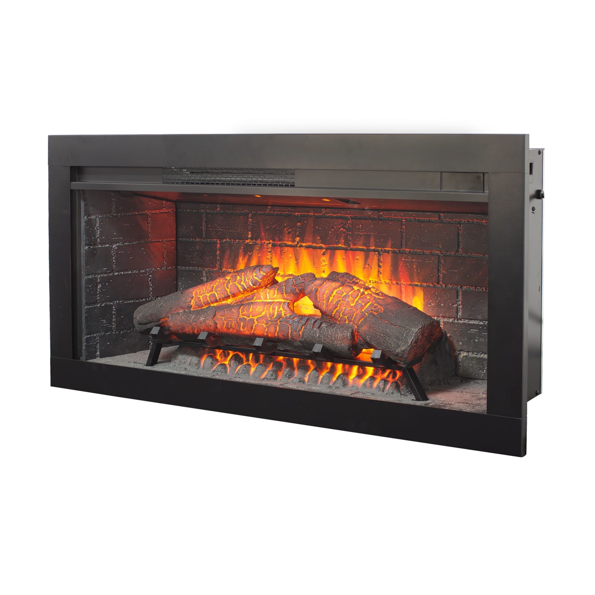 36 Inch Infrared Electric Fireplace With Removable Trim Kit Insert Touch Panel Home Decor Heater