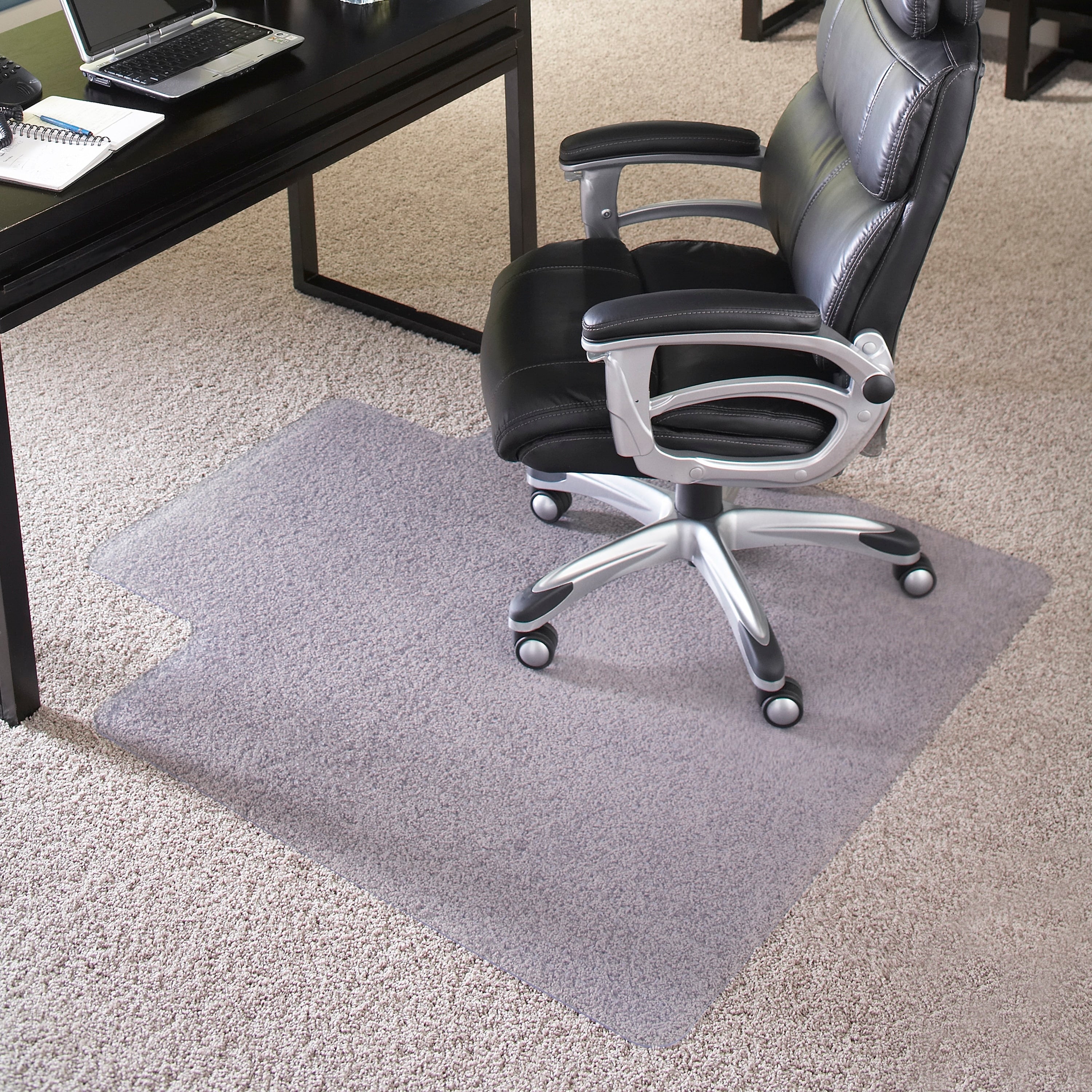 36 Inch X 48 Inch Big And Tall 400 Pound Capacity Carpet Chairmat With Lip