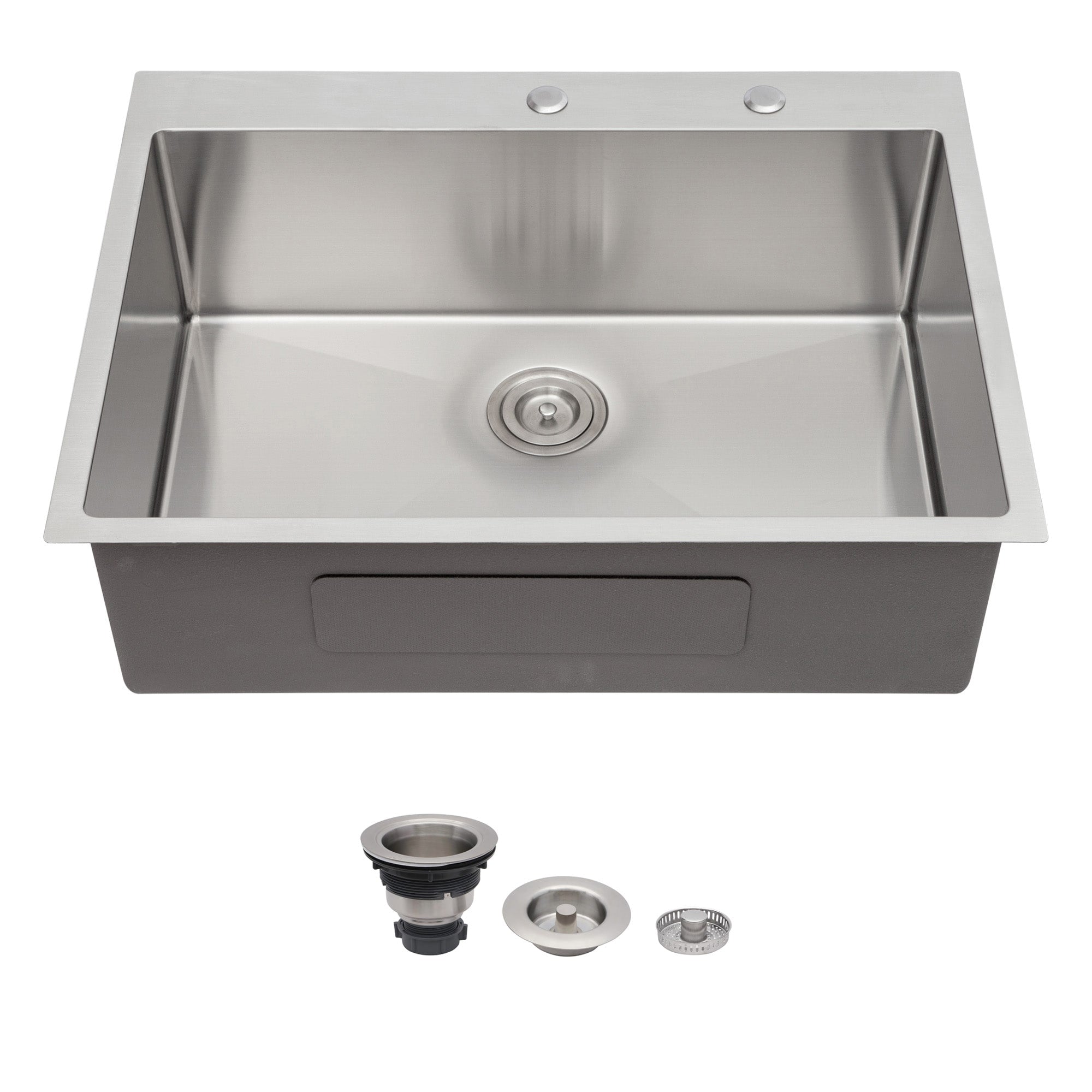 36 X 22 X 9 Inch Kitchen Sink Drop In 16 Gauge Stainless Steel 36 Single Bowl Topmount Kitchen Sink Basin