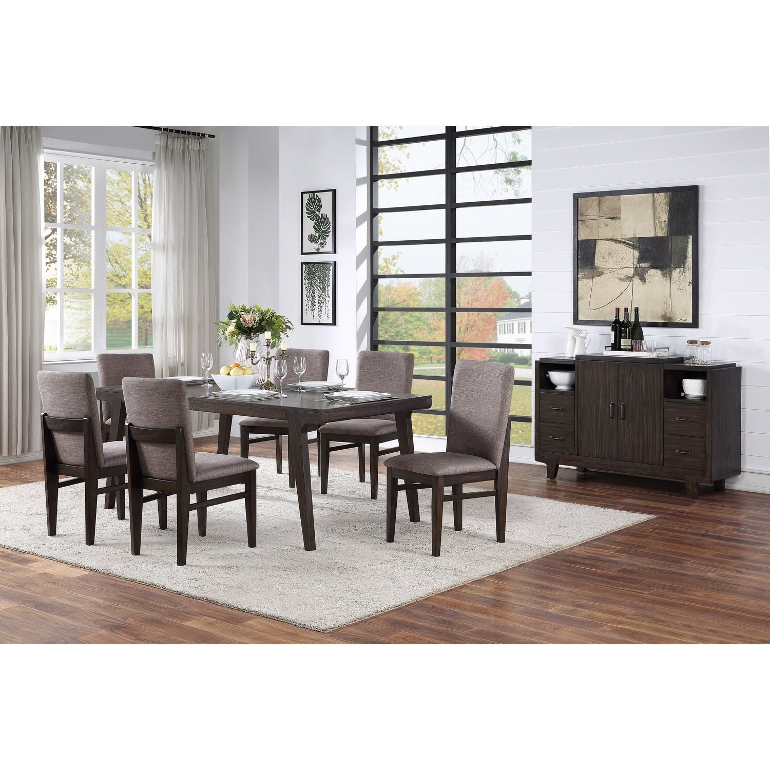 36.5 In.H Beige Finish Fabric Upholstery Rectangle Barrel Chair Set Of 2 With Straight Arm 8 X 10