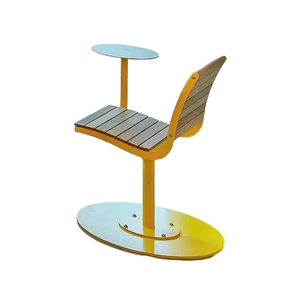 360 Swivel Outdoor Chair With Steel Base