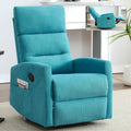 360 Swivel Rocking Recliner Chair In Polyester For Living Room