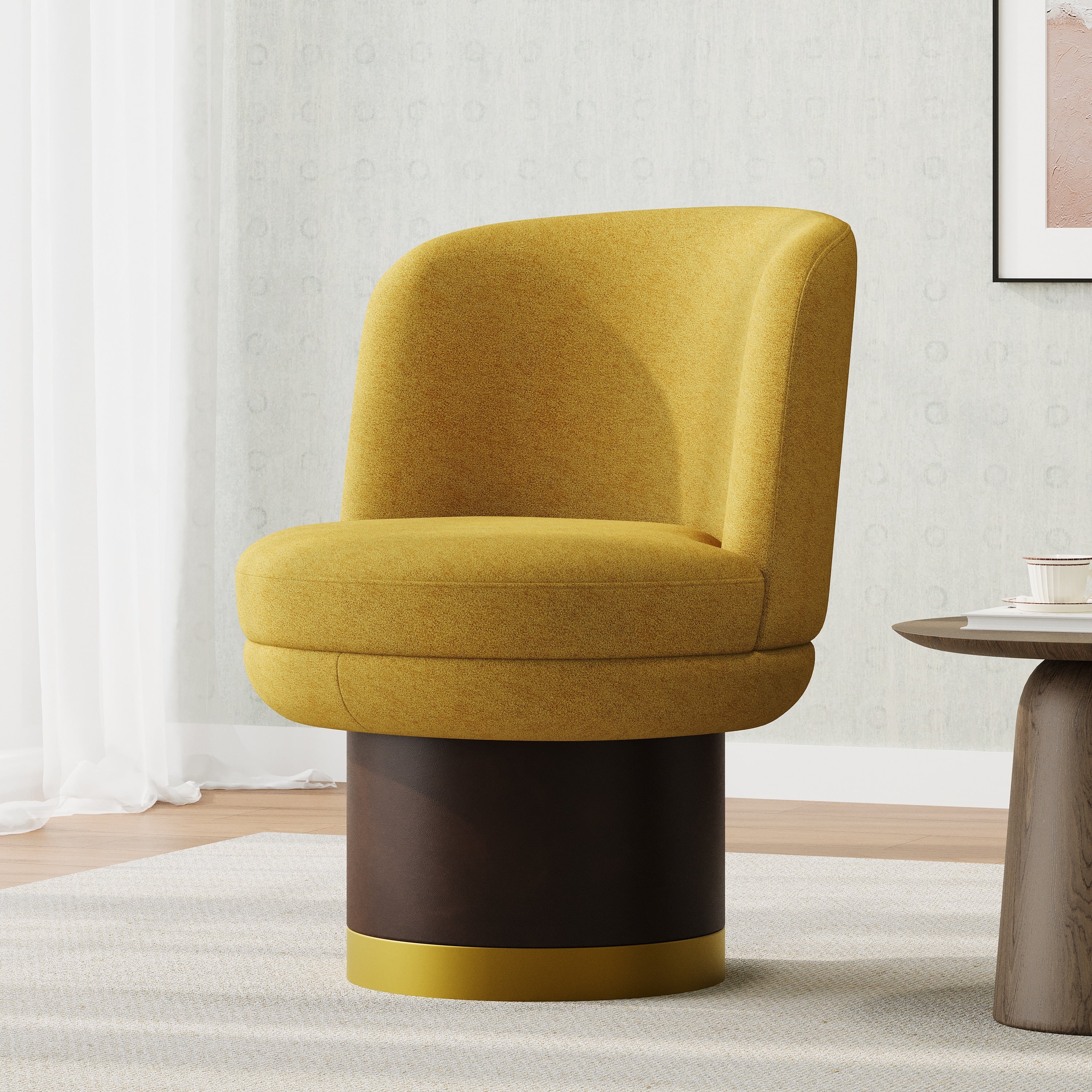 360 Swivel Accent Chair Round Swivel Chair Barrel Chair Upholstered Swivel Chair For Living Room Bedroom Or Apartment