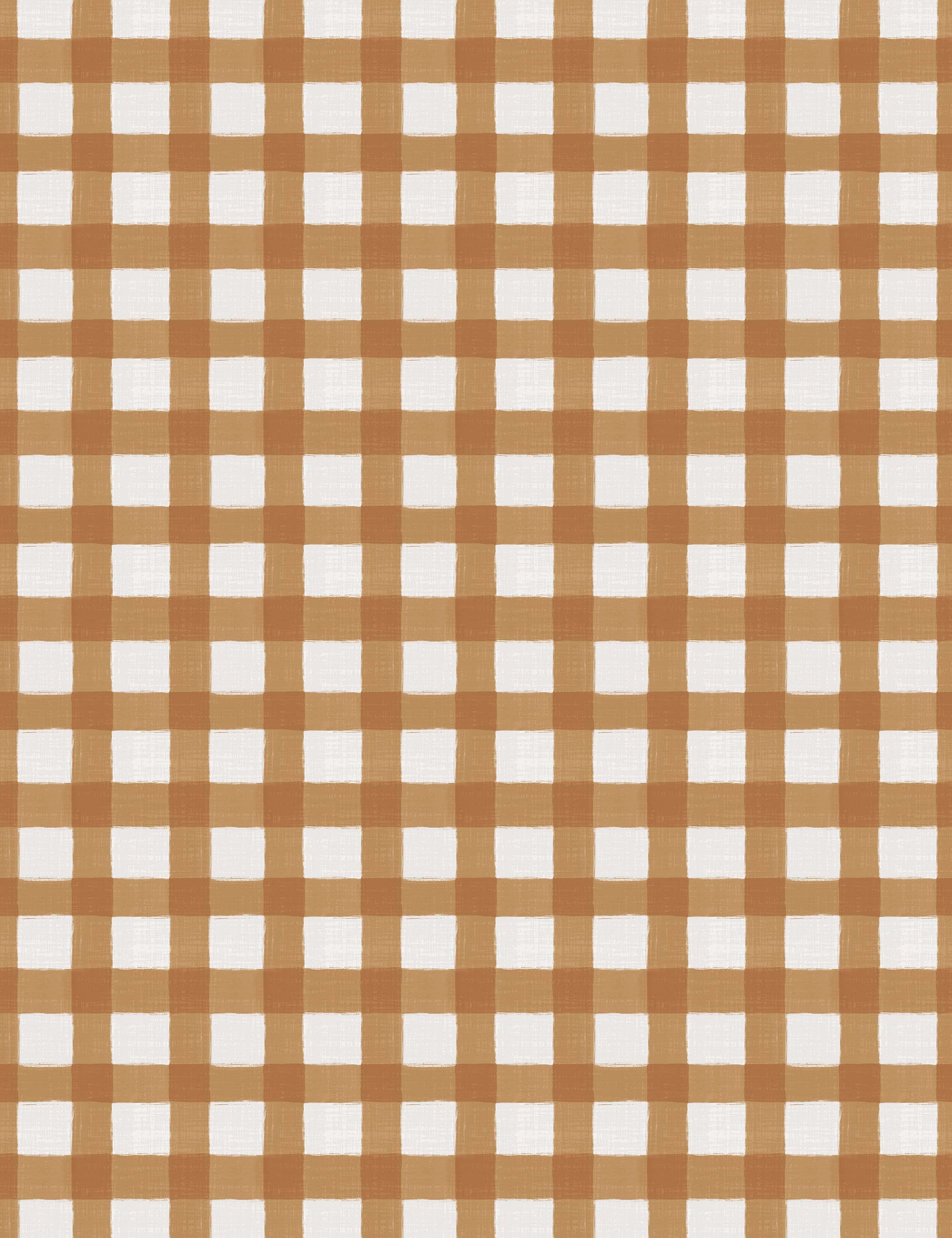 Copper Gingham Fabric Swatch