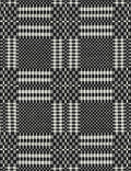 Black and White Woven Fabric Swatch