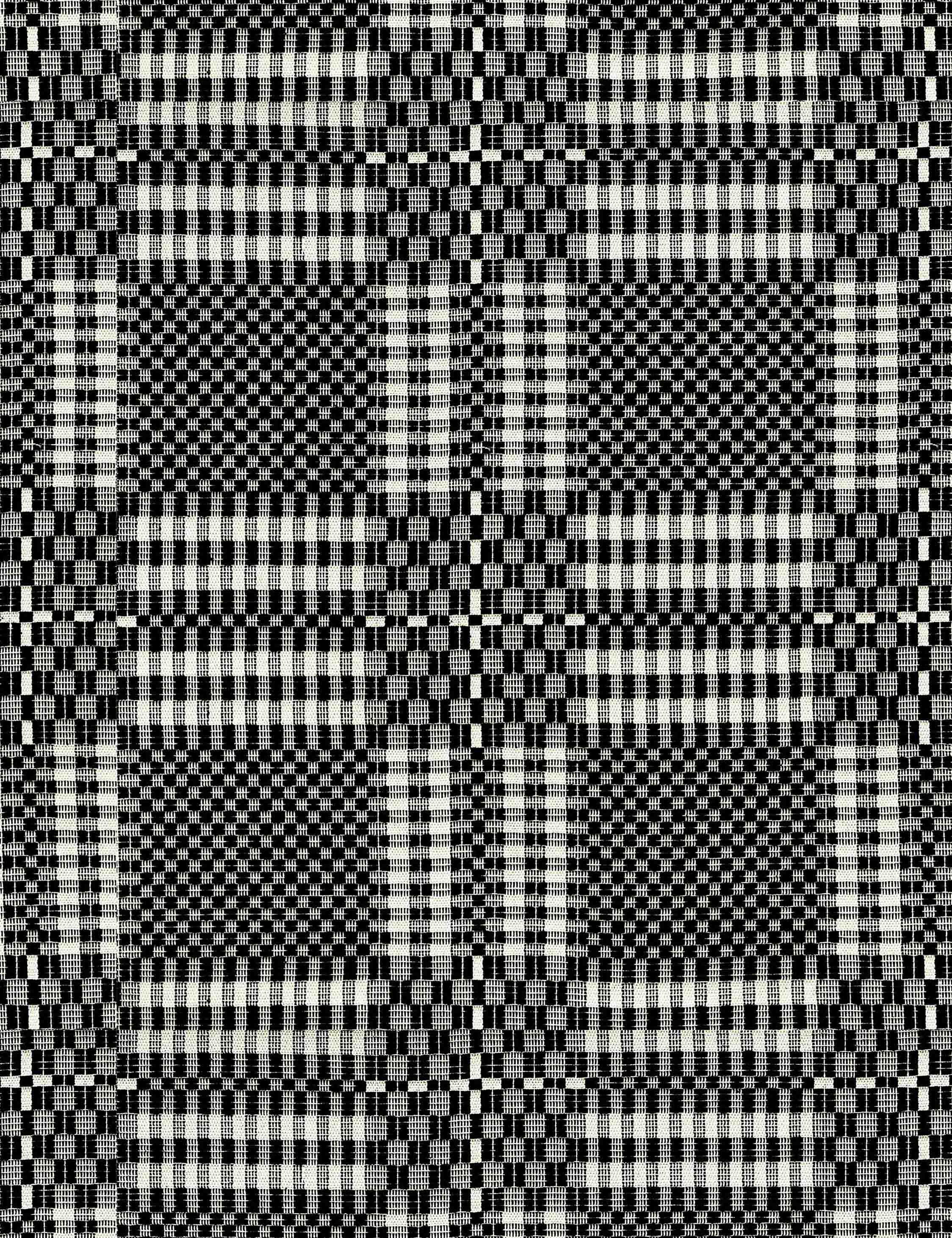 Black and White Woven Fabric Swatch