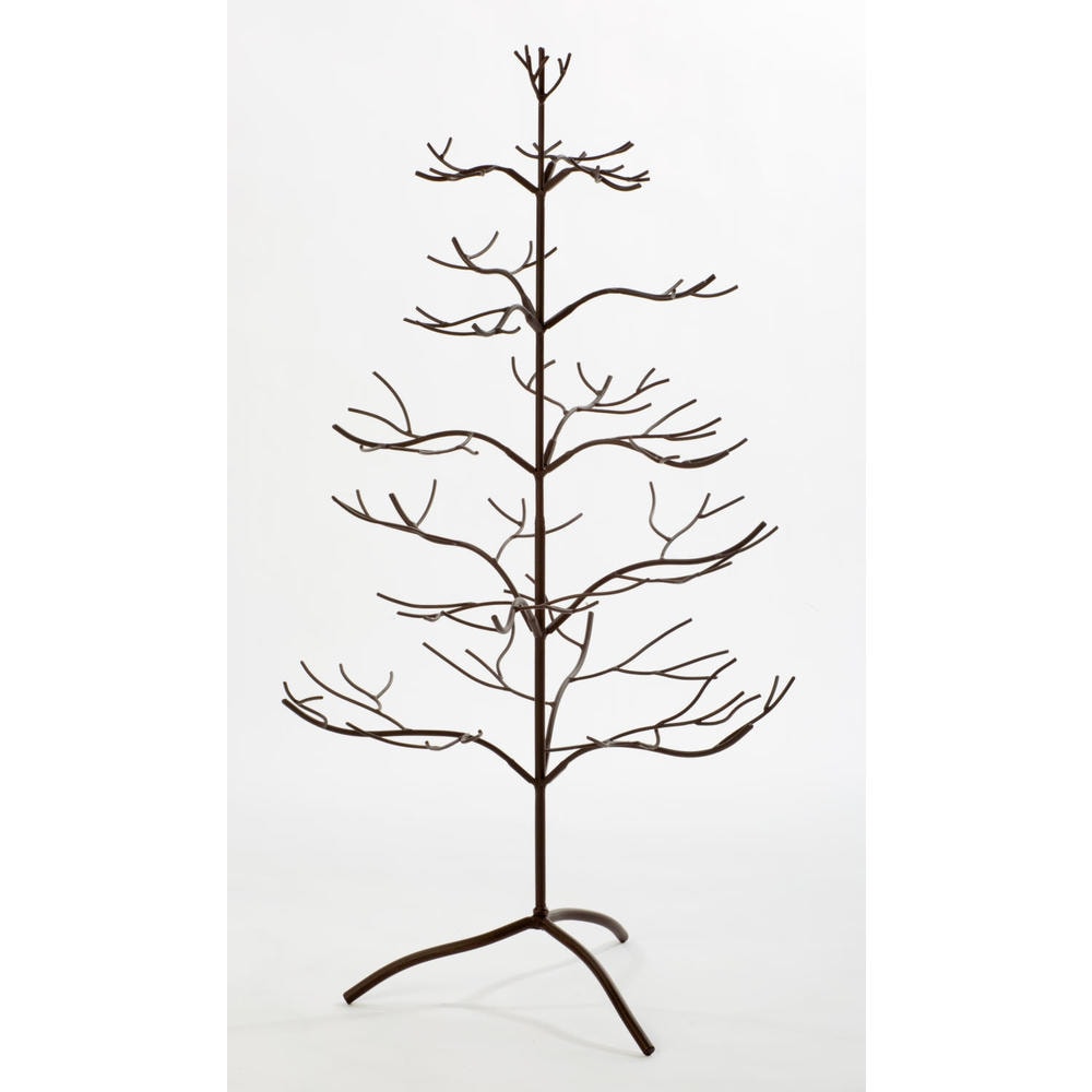 Metal Mahogany 36 Inch Ornament Tree