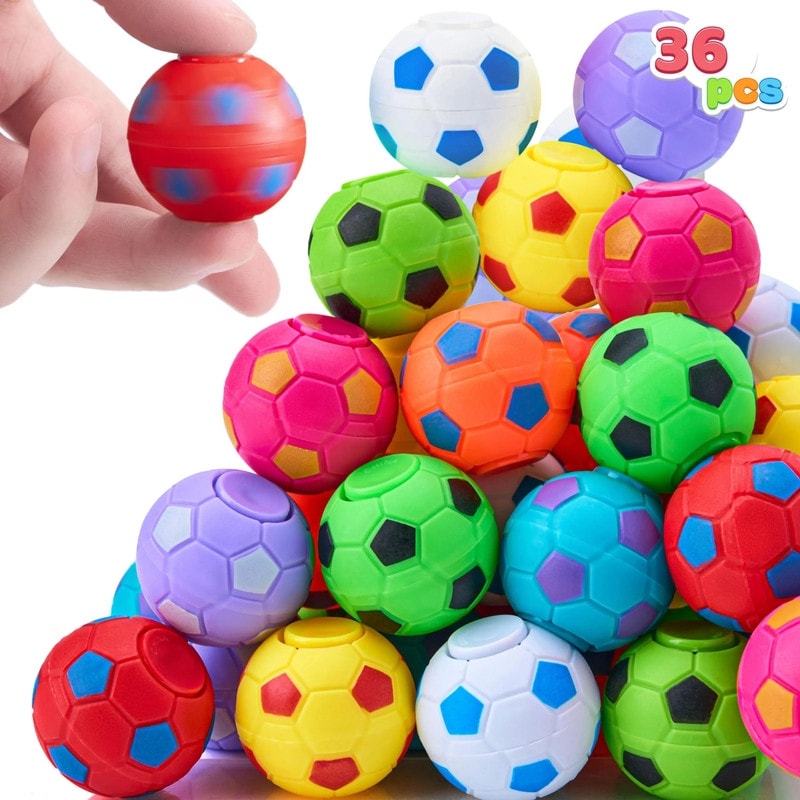 36Pack Soccer Fidget Spinners For Kids Multicolor