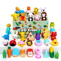 36Pcs Animal Erasers For Kids Multicolor