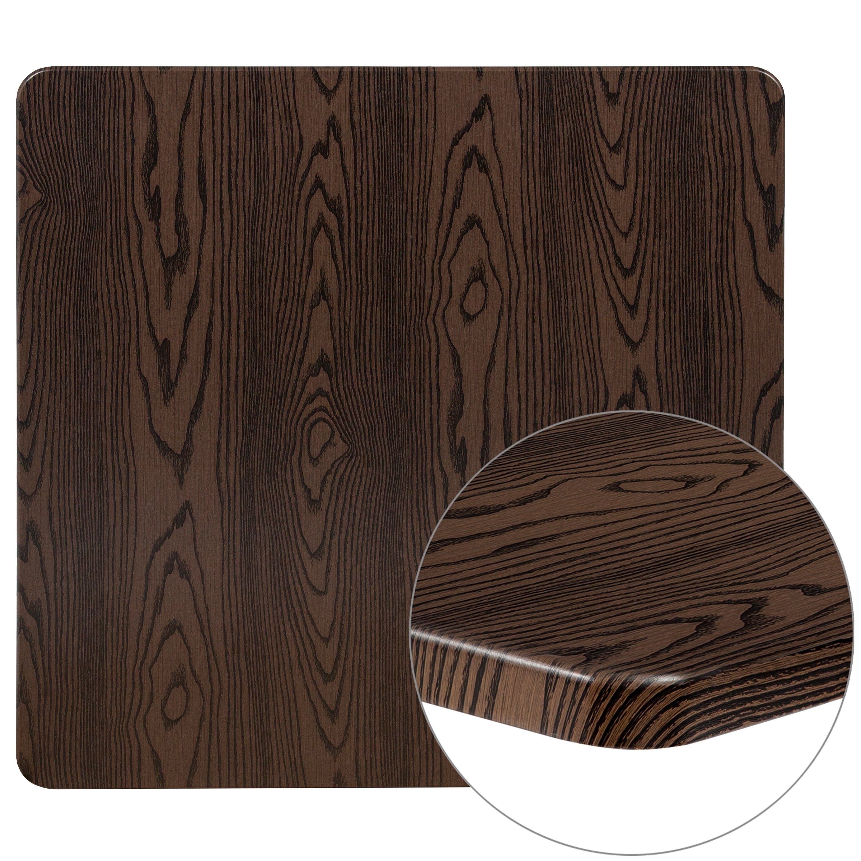 36Sq Laminate Table Top Brown