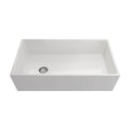 Crestwood 36 Modern Single Bowl Apron Fireclay Sink White