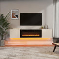 36 Fireplace Floating Tv Stand For Tvs Up To 80
