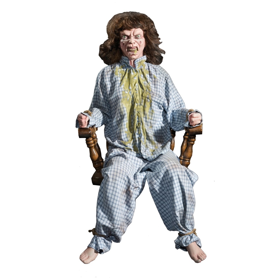 36 Gray And Green Horror Twisted Animated Halloween Prop