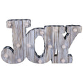 36 Lighted 3D Wooden Joy Christmas Table Top Decor