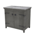 36 Natural Barn Door Vanity