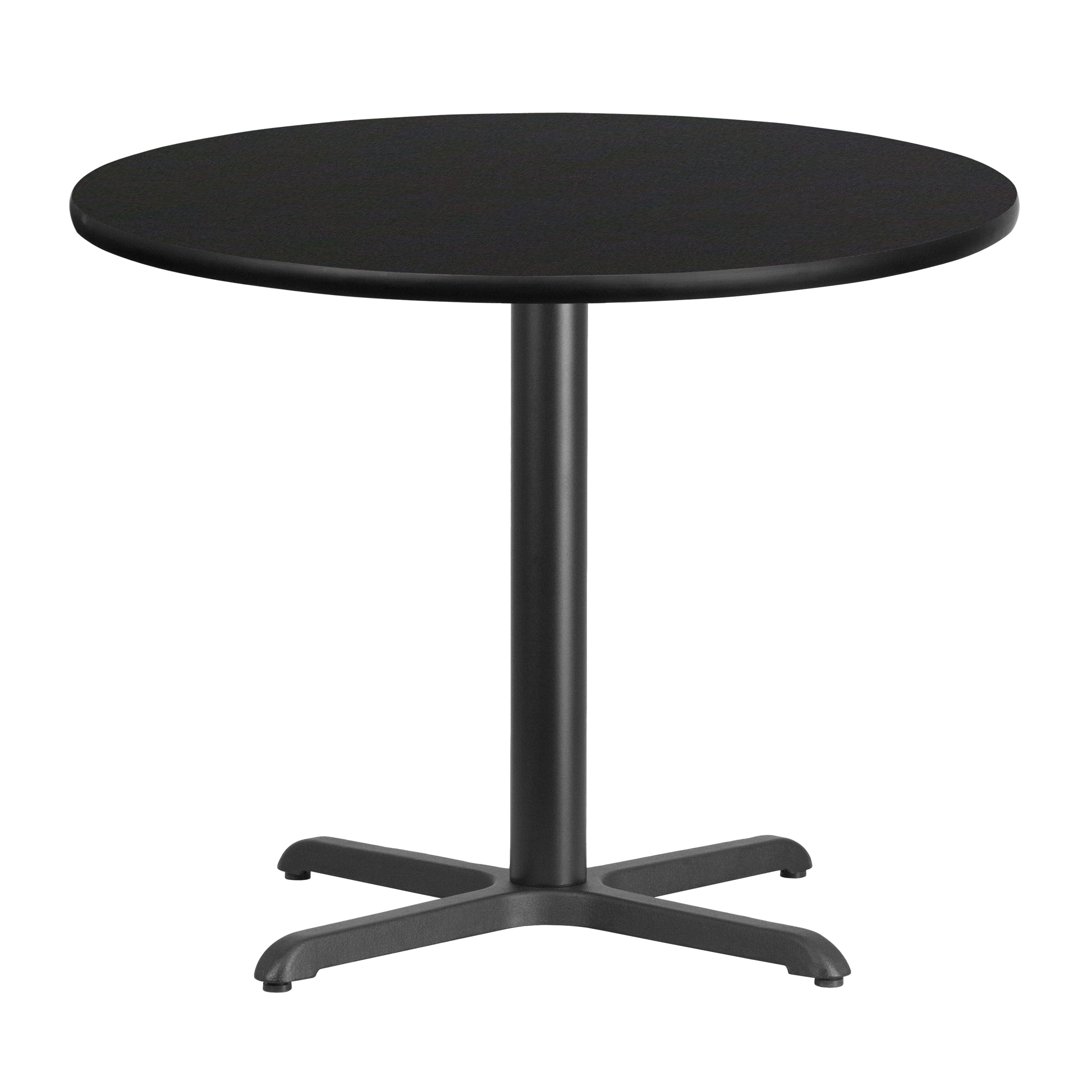 36 Inch Round Laminate Table Top With Table Height Base