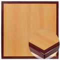 36 Foot Square Two Tone Resin Cherry And Mahogany Table Top