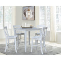 36 X 36 Counterheight Dining Table With 4 X Back Stools 5 Piece Set