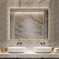 36 30 Bathroom Anti Fog Mirror With Led Lights