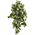 37 Bougainvillea Hanging Artificial Plant Set Of 2 H 37 In. W 22 In. D 19 In