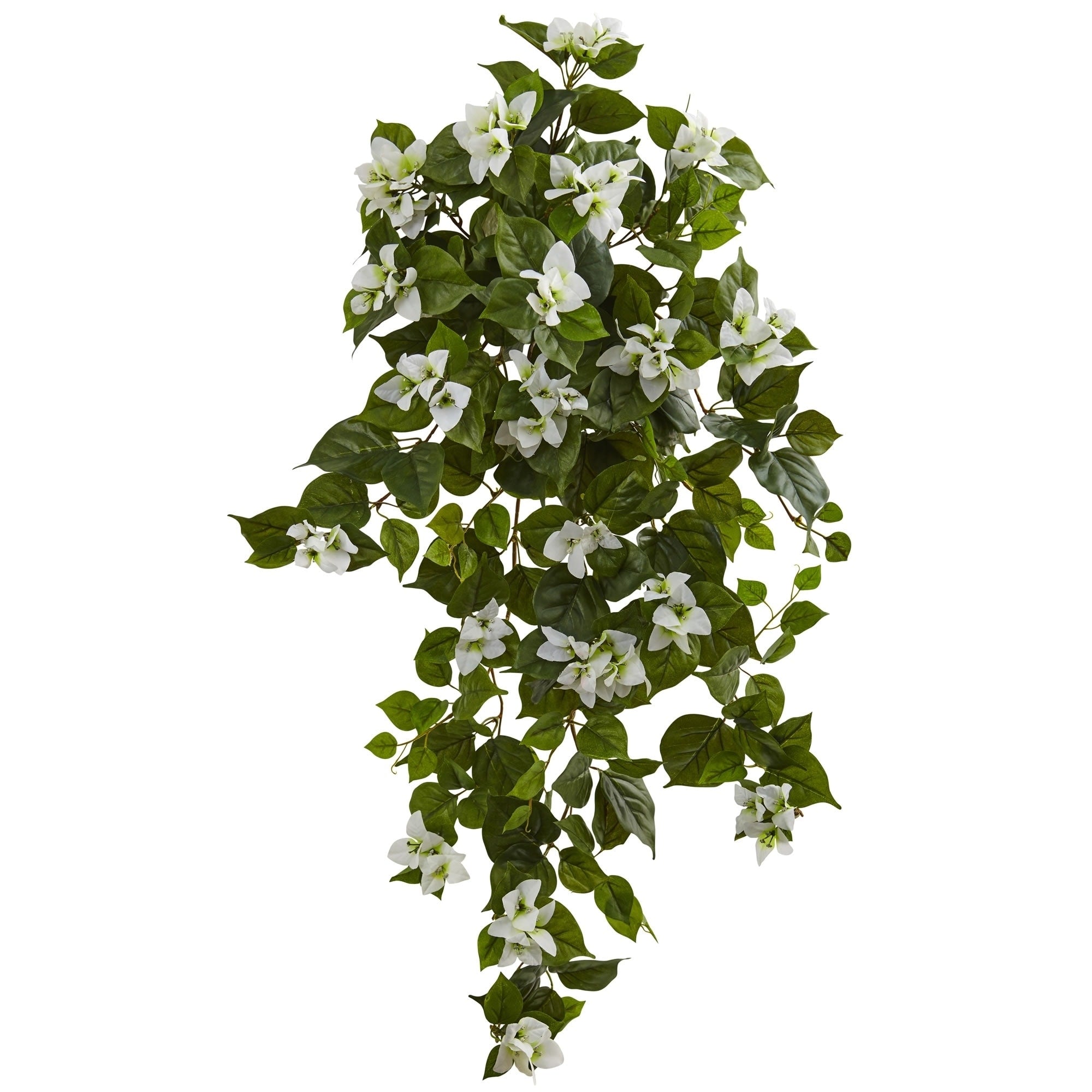37 Bougainvillea Hanging Artificial Plant Set Of 2 H 37 In. W 22 In. D 19 In