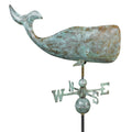 37 Inch Whale Weathervane Blue Verde Copper By Good Directions