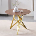 37 Modern Round Dining Table With Triangular Metal Legs