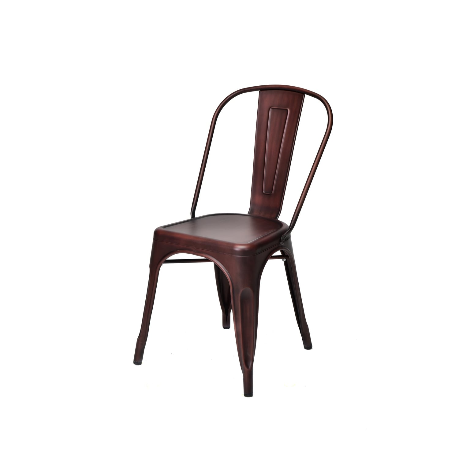 38 In.H Black Finish High Open Back Armless Dining Chair With Wood Seat Material