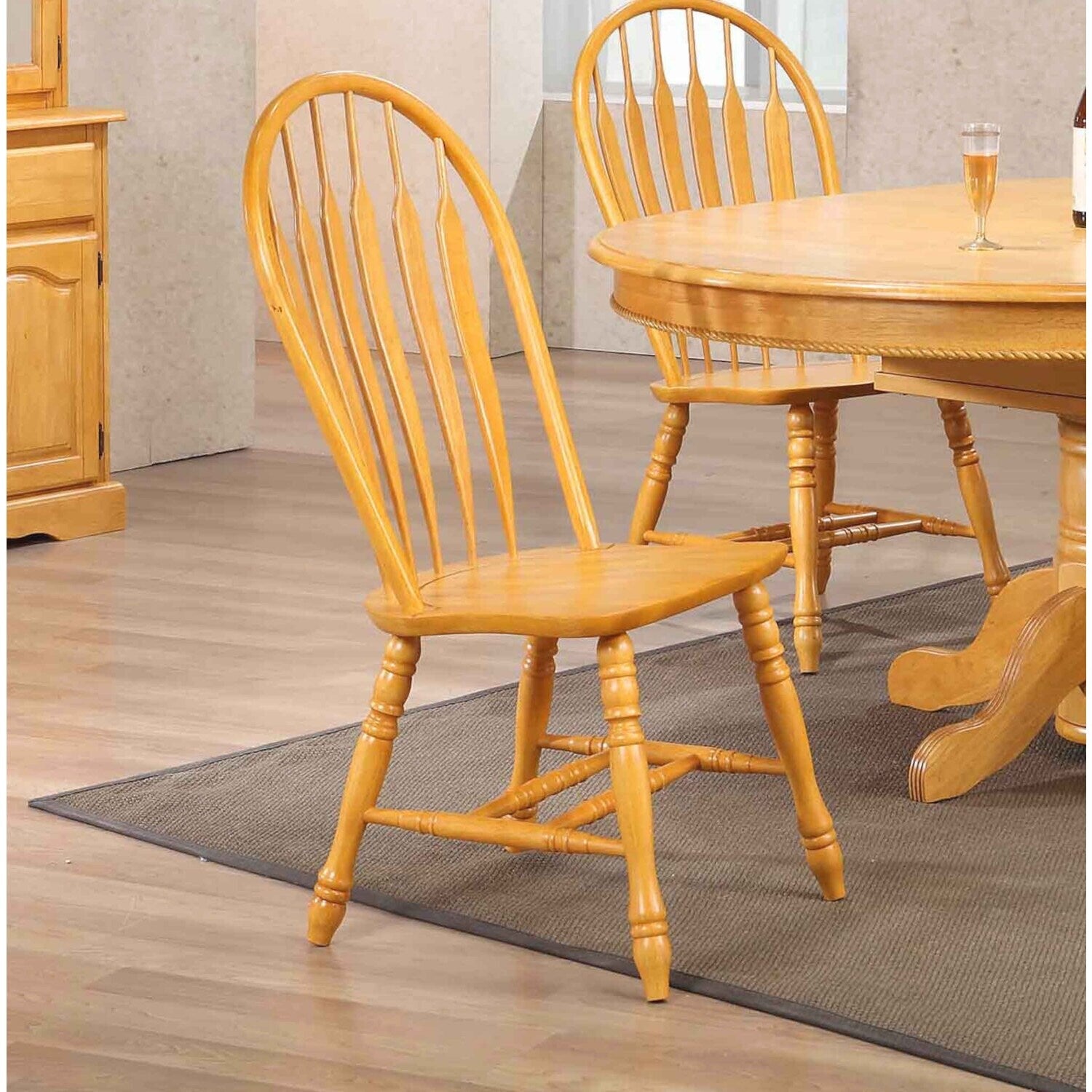38 In.H Brown Finish High Upholstered Back Armless Dining Chair With Wood Seat Material