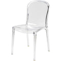 38 In.H Clear Finish High Slat Back Armless Dining Chair With Polyester Seat Material