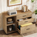 39 Inch Rolling File Cabinet With Drawers Home Office Lateral Filing Cabinet Modern Printer Stand With Storage Shelves