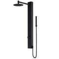 39 In Gardenia Matte Black Retro Fit 2 Spray Massage Jet Shower Panel System