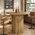 39.4 High Square Counter Height Bar Table Bistro Pub Cocktail Table 31.10 W X 31.10 D X 39.37 H