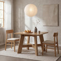 39.4 Square Dining Table For 4 Farmhouse Wood Kitchen Table With Pedestal Base For Small Space 39.37 L X 39.37 W X 29.53 H