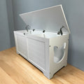 39.4 Top Open Cat Litter Box Enclosure Furniture Cat Washroom Cabinet For Large Cat Dog Proof Cat Litter Boxes