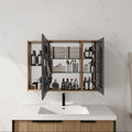 39.4 Bathroom Mirror Cabinet With Storage Combination Wall Mounted Medicine Cabinet With Soft Close Door Adjustable Shelves